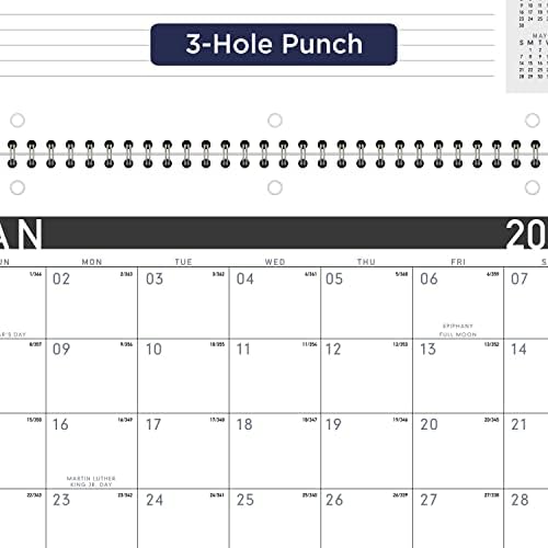 AT-A-GLANCE 2023 Wall & Desk Calendar, 8-1/2 X 11, Small, Spiral Bound, Contemporary