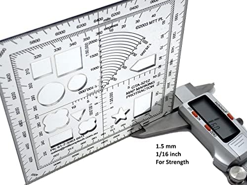 GTA 05-02-012 Jun 2008-Escala de coordenadas e transferidor quadrado para marcação de mapas Medições e medições de ângulo para navegação