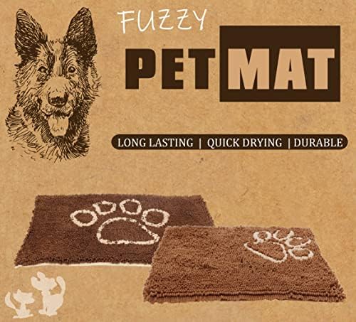 Life Pet Life Fuzzy Decuando-se rápido anti-esquie e máquina lavável tapete de cachorro, rosa