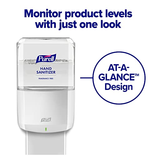 Purell Messenger Es6 Stand, branco com painéis de prata-7306-DS-SLV