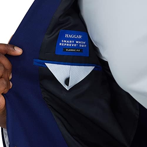 Haggar Men's Big & Tall Smart Wash Performance Classic Fit Big & Alto Suje Separa-Pants & Jackets