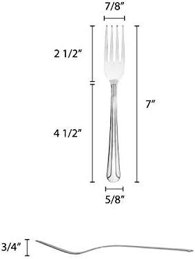 Thunder Group Ballware-Domilhão de peso médio 18/0 a partir de 1,5 mm de jantar de aço inoxidável, vem em uma dúzia