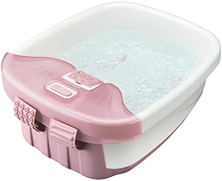 Homedics Bubble Bliss Deluxe pés spa, manutenção de calor, nós elevados, 3 anexos