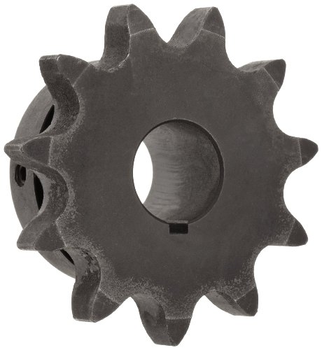 Sprocket da corrente de rolos de Martin, dentes endurecidos, hub de perfuração de tamanho B, fita única, tamanho de corrente