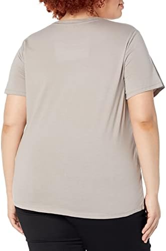 Calvin Klein Performance Feminino plus size ativo manga curta Comfort Stretch tee