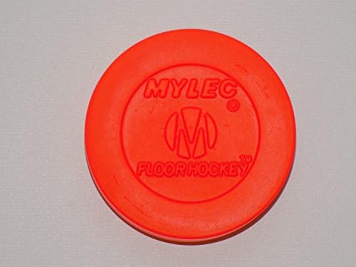 Mylec Hockey Pucks para hóquei interno e externo, disputas de treinamento para hóquei de rua, pucks de plástico sólidos duráveis ​​e leves, sem pucks de hóquei de gelo de fricção, tamanho único, um tamanho único,