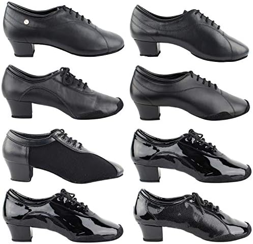 50 Shades Mens 1,5 Sapatos de dança de salto alto: salsa de salão Swing Practice Casual