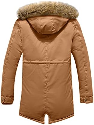 Jaquetas inadequadas para homens colhedes acolchoados jackets de inverno zíper à prova de vento até casacos acolchoados de parkas café