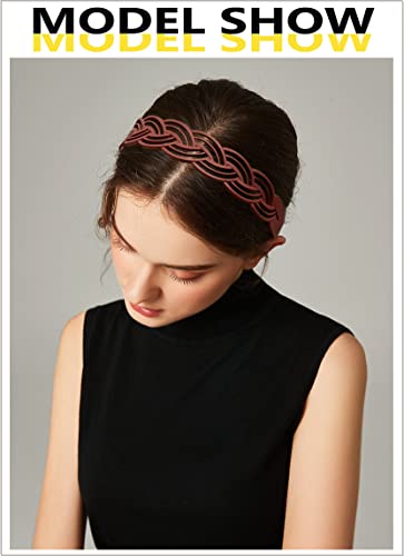 Bandas de cabeça de pigtail de 6pcs para meninas femininas de dentes de plástico para cabelos penteados penteando