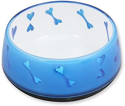 All for PAWS Dog Love Bowl, Anti-Slip Food Water Bowl para cães e gatos, 970ml