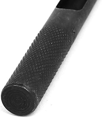 Aexit de 8 mm DiaAcract Metal Shunled Hollow Hollow fundo para acessórios de couro de couro