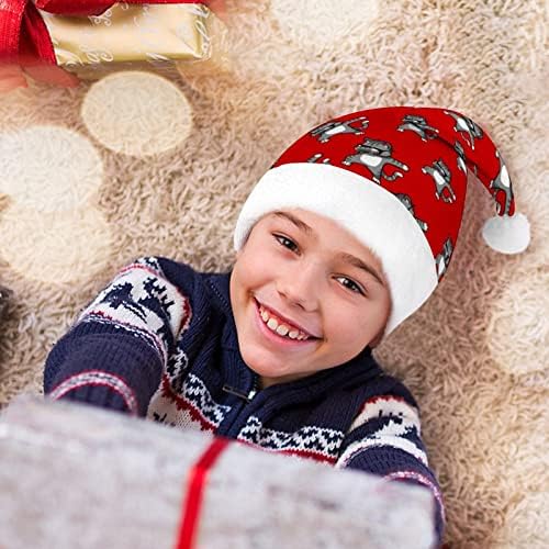 Dab Dabing Cat Christmas Papai Noel Hat para Red Xmas Cap Favors Favors de Ano Novo Festivos