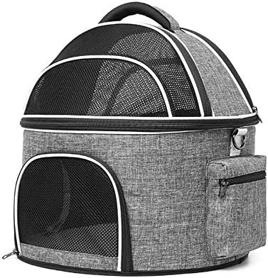 Uxzdx CuJux portátil Viagem de animais de estimação Backpack respirável, design de espuma da cápsula espacial e mochila de bolsa