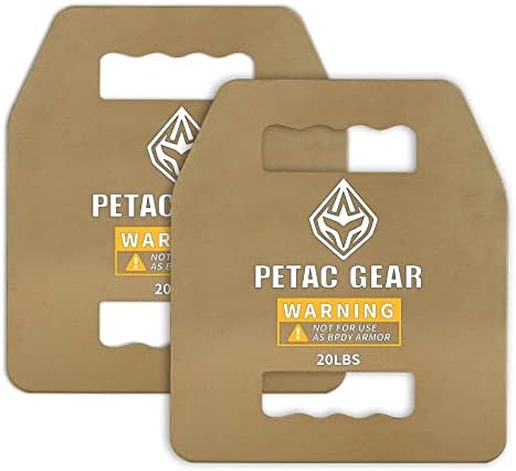 Placas de pesos de engrenagem PETAC para o colete ponderado para homens, treino de força, coletes de força equipamento de equipamento