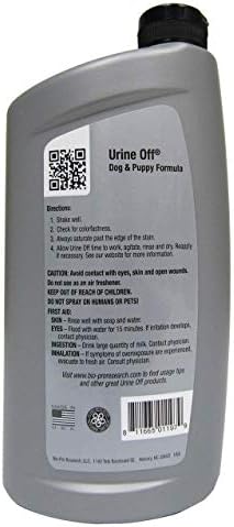 Removedor de manchas para animais de estimação de Urine Off Puppy & Dog | Limpador de carpetes recém -perfumados | Eliminador