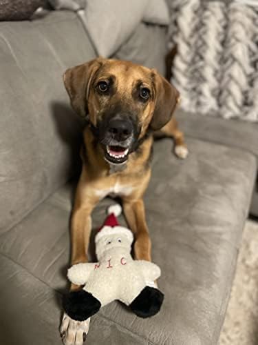 Glória para cachorro travesso ou bom boneco de neve, brinquedo de cachorro de Natal