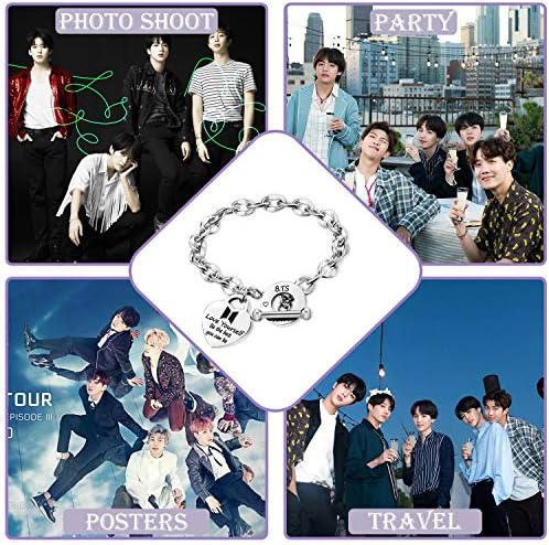 G-AHORA KPOP BT BANGTAN BOYS BRACELETO TO AMAR A SENTIMENTE O exército, não importa a pulseira inspiradora do BT Lover Fans Gream