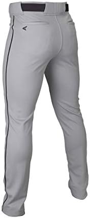 Easton rival+ calça de beisebol | Comprimento total/ajuste semi-relaxado | Tamanhos para jovens | Opções sólidas e canalizadas