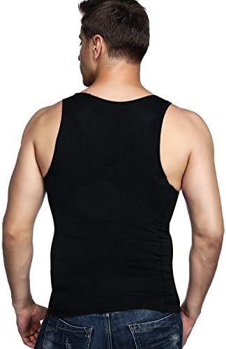 A modelamento do corpo do corpo de odoland masculino de slimming slimming de colete térmico de compressão térmica camada de base muscular slim tanque tampo shapewear