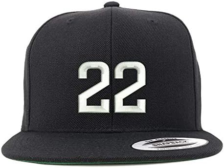 Trendy Apparel Shop número 22 Bordado bordado no Snapback Flatbill Baseball Cap