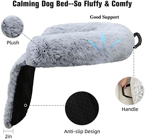 Camas de cães calmantes para cães pequenos capa macia macia para cães com cobertura lavável removível para protetor de móveis