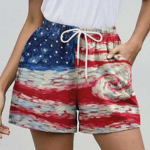 Shorts de cordão casual feminino shorts elásticos de cintura reta de roupas de lounge de roupas ativas com bolsos roupas