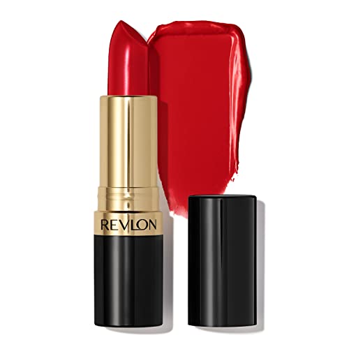 Revlon Batom super lustroso, lipcolor de alto impacto com fórmula cremosa hidratante, infundida com vitamina E e óleo