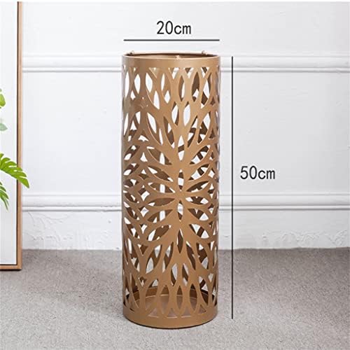 Walnuta Iron Iron Hollow Stand Umbrella Storage Rack Shelf Umbrella Stand Organizer para loja de escritório em casa