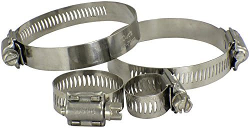 DUDA Diesel Hoseclamp-12.7-21-38 304 Grampo de mangueira de aço inoxidável, 1 pacote