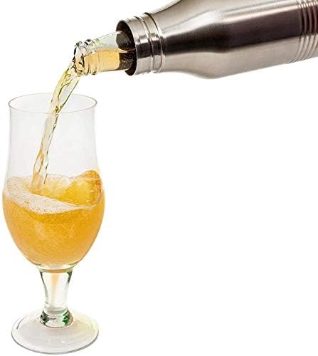 Isolante de garrafa de cerveja, isolador de garrafa de cerveja em aço inoxidável mantém a cerveja mais fria com o abridor/garrafa de cerveja para o Nychka ao ar livre ou para a festa