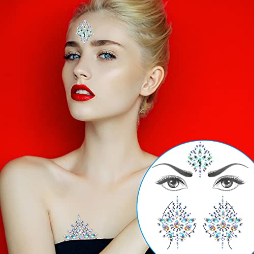 Face Jewels Gem Bindi Body Jewelry Bicrop Stickers