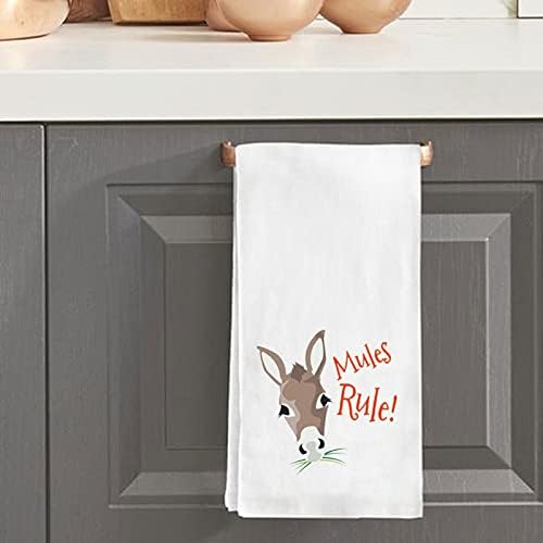 MEIKIUP ENGRAÇÃO MULE MULA TOLINHA MULA AMAR GEST BETIONDER Agricultor Presente Donkey Mule Girl Gift Mules Rule Hostess Towel