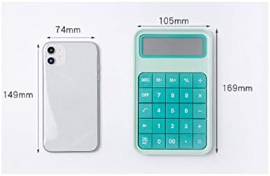 MJWDP calculadora de 12 dígitos Botões grandes Botões grandes Candy Color Ferramenta de contabilidade Financeiro BOMET BOTTENS BATERAGEM