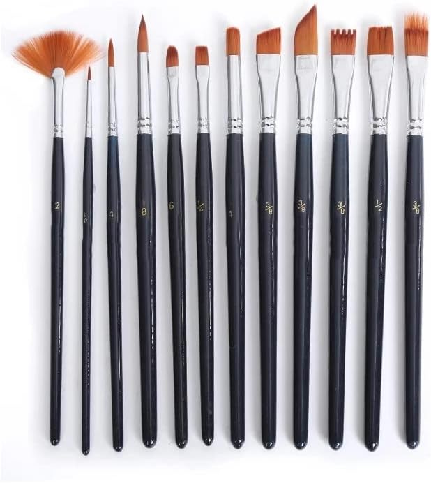 Lukeo Brush Set Multifuncional Short Haste Set Aquarela Conjunto de Brush Brush Brush Arte Springes de arte