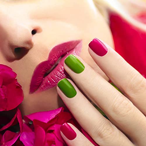 Danneasy 24 folhas de cor sólida unhas para mulheres grudam em tiras de esmalte tiras de gel pregos auto adesivo adesivos