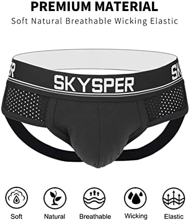 Skysper Men's Jock Strap Athletic Spoiler for Men Sexy Jockstrap Macho Aprese