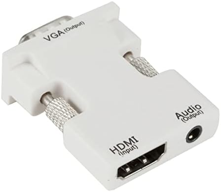 1* conversor de adaptador HDMI para VGA com VGA masculino de áudio para laptop HDMI Feminino para acessórios de TV para