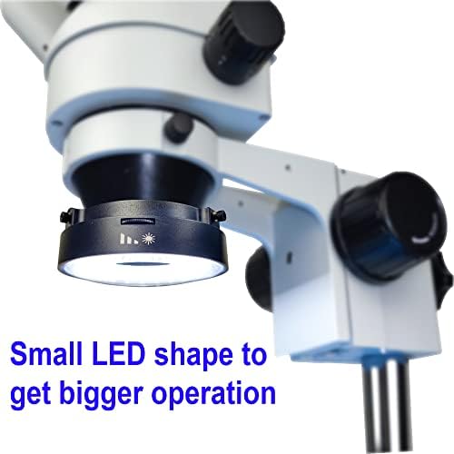 Illuminador de luz do anel LED do microscópio, USB 5V 72 LED White Focus Lamp Focus for para Microscópio Binocular Microscópio
