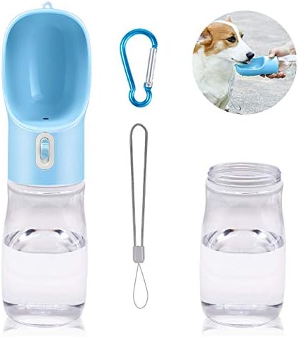 Welkin portátil Dog Water Bottle Bottle Bottle Bottle Poft Ponto Puppy Water Bottle Dispenser e Cats Water Bottle para caminhada