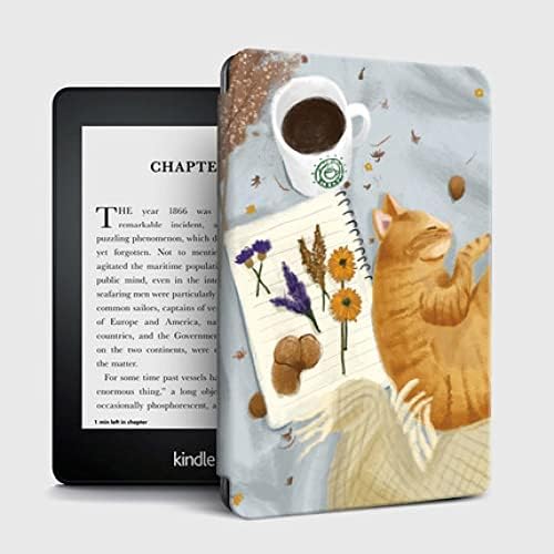 Caso Slimshell para Kindle Paperwhite com despertar/sono automático - se encaixa em Paperwhite 10th Generation 2018 - Sleeping Cat