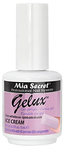 Mia Gelux Merro Gelux Gel Polishol Color Sce Cream - esmalte em gel Curido com lâmpada de unha - Esmaltes para uñas en gel de larga