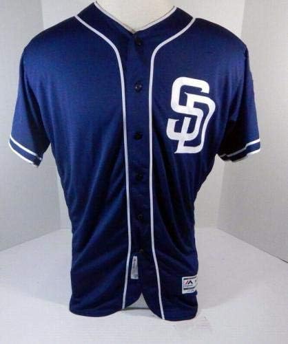 San Diego Padres Frank Garces 60 Jogo emitido na Marinha Jersey Asg Patch SDP1089 - Jogo usado MLB Jerseys