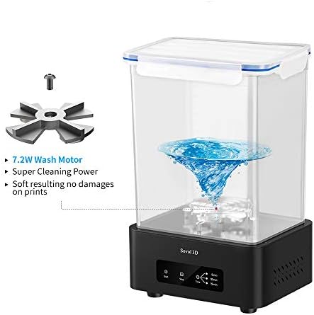 Máquina de lavagem SOVOL 3D SL2, estação de limpeza com cesta de lavagem de proteção, tela sensível ao toque inteligente para Marte Anycubic Photon LCD/DLP/SLA 3D Modelos impressos