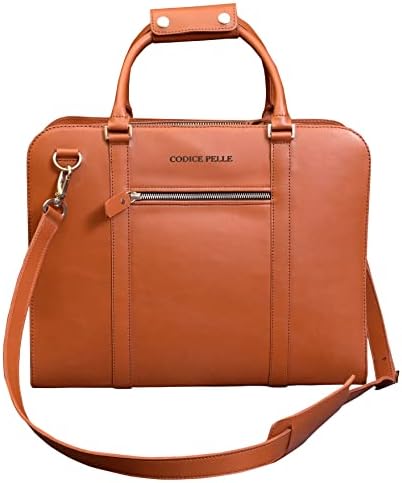 Codice Pelle | Bolsa de mensageiro de couro natural premium | Bolsas de mensageiros de ombro de laptop para homens, bolsa