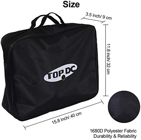 TOPDC 15.7 X12.6 Bolsa de cabo, bolsa de cabo de jumper, armazenamento e organizador para cabos, cabos e mangueiras, incluindo