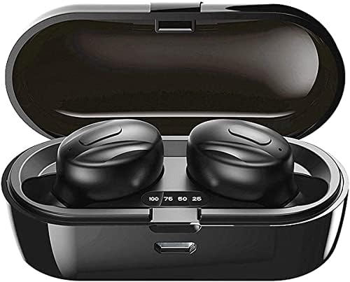 Hoseili 2023 New EditionBluetooth fones de ouvido Bluetooth 5.0 Encontros sem fio IN-EarO Microfones de som de microfones sem fio com fones de ouvido com fones de ouvido e estojo de carregamento portátil para iOS Android PC. XGB2