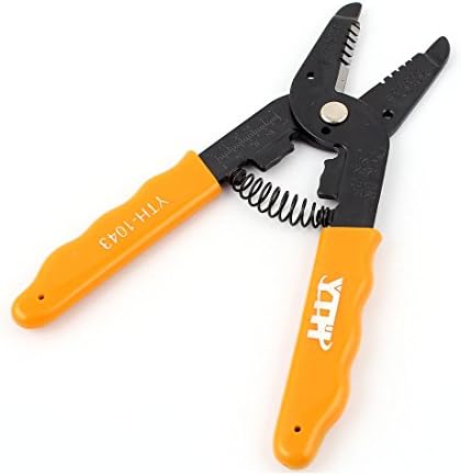 Aexit Amarelo Plástico Ferramentas e Hardware Corto Isolado de Crimper Crimper Crimper Crinques de arame preto para 22-30AWG