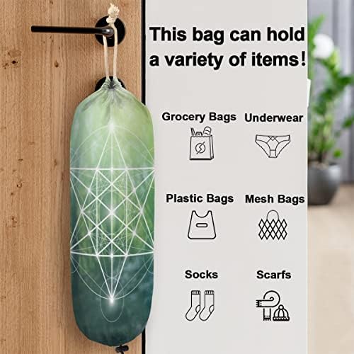 Suporte de sacola plástica Geometria Mount Mount Grocery Bag Organizer Holding Lips Sagre