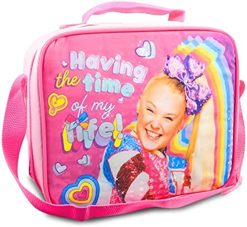 Nick Shop JoJo Siwa Lunchag Bundle ~ JoJo Siwa School Lunch for Girls com lanchonete JoJo Siwa premium, adesivos de gatinho e cabide