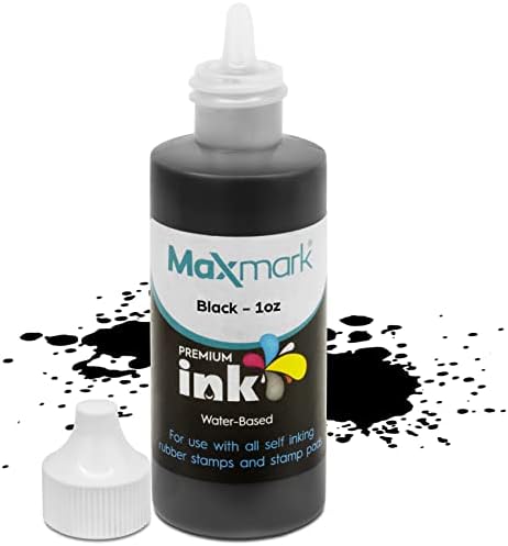 Maxmark Premium RECILL TINK PARA SEMPOS DE AUTO -ABRILHO E PADROS DE SALTA, BLACE COR - 1 oz.